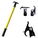 Rescue Safety Pole Rod with 360° Insulated Head Rotates, Adjustable Operating Rod Hot Stick with Non-Slip Handle, Electrical Safety Tool for Live-Line Work(0.6m 1-Section 110-380v)
