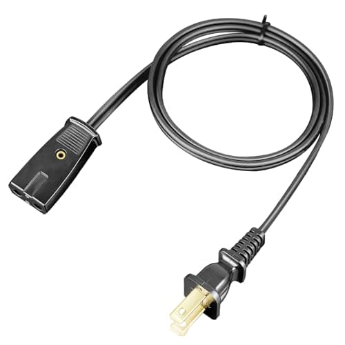 HASMX Replacement Power Cord Percolator Power Cord 36" for Presto Percolator 0281104 0281105 0261105, 2pin Cord Black 3ft (1-Pack)