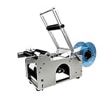 Semi-Automatic Round Bottle Labeling Machine, Fits φ0.59–4.72 in Cylindrical Bottles, 20–40 Pcs/min, Adjustable Stainless Steel Label Applicator with Pressure Bar for Small and Medium Businesses