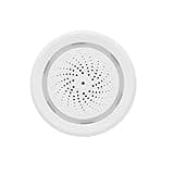Aumotop Smart Home Wireless Siren Alarm Sensor with Temperature and Humidity Sensor 3IN1 for Home Security Tuya Smart Life APP for House Protection