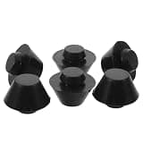 Beaupretty 6pcs Anti-slip Rubber Drum Support Pads for Tongue Drum Pressure Distribution Foot Pads Musical Instrument Accessory for Meditation and Shared Living Spaces