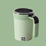 HAJEMDGVX Self Stirring Coffee Mug,380ml Smart Self-Stirring Mug With Temperature Display, Type-C Auto Mixing Cup With Straw & Removable Base, 7000rpm For Coffee Protein Shake, 4 Colors