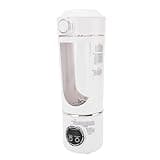 Jiawu Portable Blender, 12 Blades 1500mAh Rechargeable Mini Juicer Cup, Travel Blender with Magnetic Safety Lock for Home Gym Office Sports Outdoor (White)