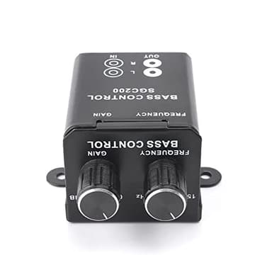 VGVGV Audio Amplifier, Car Regulator Amplifier Automatic Bass Subwoofer Stereo Equalizer Controller 4 RCA for Home Theater, Car