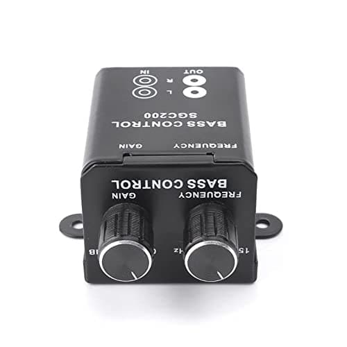 VGVGV Audio Amplifier, Car Regulator Amplifier Automatic Bass Subwoofer Stereo Equalizer Controller 4 RCA for Home Theater, Car