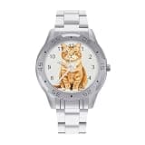 FekiLoot Watches for Men Big Face Stainless Steel Wristwatch Casual Watch