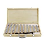 Almencla Wooden Xylophone 10 Note Musical Instrument Educational Toy Resonant Sound Rods Portable Storage Case Suitable for Classroom Learning Children Music Teachers Gift
