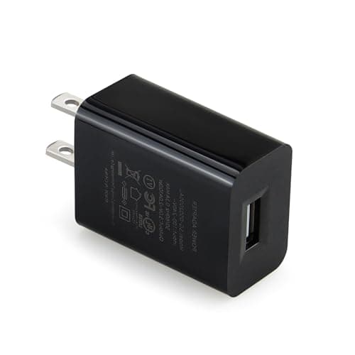 2-Pack Charger Compatible with Kindle Paperwhite, Oasis, Fire HD 10 / Max 11, Replacement Power Adapter, Black