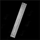 Transparent Acrylic Guitar Fret Slotting Template (24 Frets) Guitar Tool Kit(640mm)