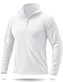 Boladeci Men's UPF 50+ Sun Shirts 1/4 Zip Long Sleeve SPF UV Protection Lightweight Quick Dry Quarter Zip Golf Shirts