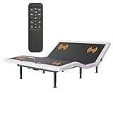Yireehome Adjustable Bed Frame King Size with Massage, Wireless Remote, Head Foot Incline, USB, Underbed Light Easy Assembly, Zero Gravity, Bedframe Basic with Quiet Motor