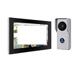 ZXFNVXC 7 Inch Video Intercom System Smart Video Intercom for Home 1080P 110° Doorbell Wired Camera IPS Full Touch Monitor Easy Installation (Size : K4-P05WA) (HK6P05WM70BA)
