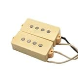 petsola 2 Pieces 5 Bass Pickup Mounting Ears 4-String Bass Pickup Replacement Part Instrument Hardware, Yellow