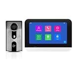 ONMYJFD Smart Life Video Door Phone Intercom System 7 Inch Wired Digital IP Cam Unlock for Home