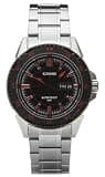 Casio MTD-1078D-1A1 Men's Analog Watch, Black Dial, Stainless Steel Band, Day-Date Display