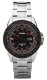 Casio MTD-1078D-1A1 Men's Analog Watch, Black Dial, Stainless Steel Band, Day-Date Display