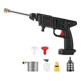 SWLBNQOUJ 60BAR Cordless High Pressure Car Washer Spray Water Gun Wireless High Pressure Car Wash Water Gun Washer Self Priming Sustain(TypeB No Battery)