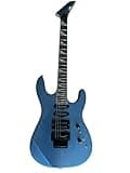Solid Body Electric Guitar, Metallic Ice Blue Shredder Style with HSS Pickups & Locking Tremolo, Full Size 6-String for Hard Rock (Guitarra Eléctrica)