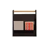 VHDY85KA Bookcase Modern Home Wooden Handheld Bookshelf Portable CD Magazine Organizer Shelf Organizer Shelves