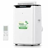 Portable Air Conditioner, 14000 BTU Fast Cooling for Large Rooms up to 700 Sq.Ft, 3-in-1 Energy Efficient Portable AC Unit with Upward Airflow, Sleep Mode, for Bedroom/Apartment/Living Room