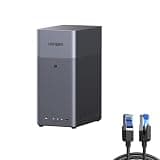 UGREEN NAS DH2300 2-Bay Desktop NAS,Network Attached Storage (Diskless) Bundle Cat 8 Ethernet Cable 10FT, High Speed Braided 40Gbps 2000Mhz Network Cord Cat8 RJ45 LAN Cables