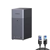 UGREEN NAS DH2300 2-Bay Desktop NAS,Network Attached Storage (Diskless) Bundle Cat 8 Ethernet Cable 10FT, High Speed Braided 40Gbps 2000Mhz Network Cord Cat8 RJ45 LAN Cables
