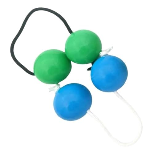 African Percussion Balls with Strings 4pcs Rhythmic Sand Ball Wooden Shakers Beginners Percussion Instrument For Music Class