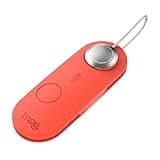 Knog Scout iOS Smart Tag, Tracker & 85d Alarm– Rechargeable Luggage Tag Compatible with iOS App & Apple Find My, Digital Contact Info, Remote Chime, Low Battery Alerts, Water-Resistant, Red