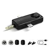 Gicorino Wireless Lavalier Microphones for Video Recording Lapel Mic Clip on Mic for Podcast
