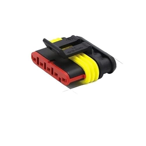 FTOMIKA Cars Connectors 1.5 Series 1P 2P 3P 4P 5P 6P Car Connector DJ7021-1.5-11/21 Male Female Quick Connection Plug Compatible with The Motorcycle(5P Female 282089-1,50Sets)
