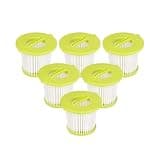 6 Pack PCL700 Filters Replacement ,Compatible For Ryobi ONE+ 18V Handheld Vacuum Models PCL704,PCL705,Part A32F05N A32HF00