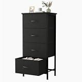 Sweetcrispy Dresser for Bedroom, 4 Drawer Storage Cabinet, Tall Nightstand