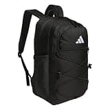adidas Amplifier Backpack for Laptop, School and Gym, 28L, Black/White/Bungie, OSFA