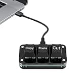 Copy Paste Button - Mechanical Portable Small Keypad,Computer Cut Copy Paste Keyboard,for Home Office Travel Daily Working Playing Game Design