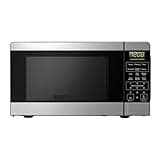 Countertop Microwave With 6 Auto-Preset Menus Child Lock Defrost Express Cooking 900 Watt 0.9 Cu Ft Stainless Steel