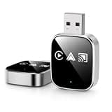 VEKRA Wireless CarPlay & Android Auto Adapter, Converts Factory Wired CarPlay to Wireless, 5GHz Wi-Fi + Bluetooth 5.0, Plug & Play Auto-Connect, USB-A with USB-C Adapter, for iPhone & Android