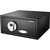 0.79 Cu Ft Biometric Security Safe, Fingerprint Safe Box with Key for Home, Money Safes with Code, Lockbox for Cash, Gun Safe, Document Safe,A-1