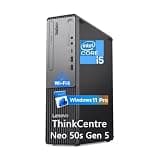 Lenovo ThinkCentre neo 50s Gen 5 Small Form Factor Business Desktop Computer, Intel Core i5 14th Gen i5-14400, 64 GB DDR5 RAM, 4 TB SSD, Wi-Fi 6, Bluetooth, RJ45, Win 11 Pro, Black