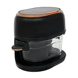 Visible Glass Air Fryer, 4.23 Qt Large Hot Air Fryer with Touch Control, Extended Rack Fits Whole Fish & Long Asparagus, 1350w, 176-374℉, 120min Timer – Black