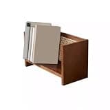 VHDY85KA Bookcase Small Freestanding Wooden Bookshelf Home Tabletop Display Rack Organizer Shelves