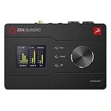 Antelope Audio Zen Quadro USB-C Podcast & Recording Interface — 4 Discrete Studio-Grade Mic Preamps, Pro Conversion & Clocking, Built-In Studio Effects — Bus-Powered — 14-In/10-Out