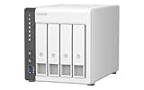 QNAP TS-433-4G-US 4 Bay NAS with Quad-core Processor, 4 GB DDR4 RAM and 2.5GbE Network (Diskless)