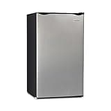 Igloo 3.2 Cu.Ft. Mini Fridge with Freezer - Single Door Compact Refrigerator with Glass Shelves for Homes, Dorms & Offices- Keep Snacks, Drinks & Frozen Foods Cool with Temperature Control Mini Fridge