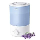 LEVOIT Dual 150 Humidifiers for Bedroom Large Room, 3L Cool Mist Top Fill Essential Oil Diffuser for Baby Nursery and Plants, 360Β° Nozzle, Quiet Rapid Ultrasonic Humidification for Home, Blue