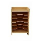Gralara 6 Layer Card Organizer Raised Edges Educational Card Cabinet Lightweight