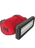 for Milwaukee Rover Compact LED Flood Light with USB Charging Port, Red and Black, Battery Powered