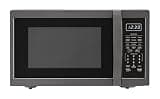 Countertop Microwave Oven With Removable Turntable, 1.4 Cu Ft, 1100W, Black Stainless Steel