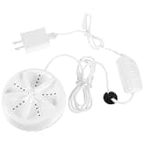 Homoyoyo Portable Mini Washing Machine Laundry Cleaner Tool with High-frequency Vibration, Abs Resin Material, Easy to Use for Travel and School, Compact Turbine Washer for Clothes