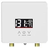 Tankless Water Heater Electric, 240V 6000W Under Sink Instant Hot Water Heater with Digital Display & Touch Screen, On-Demand Point-of-Use for Kitchen Bathroom Laundry RV - Energy Saving