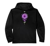 Domestic Violence Awareness Purple Ribbon Faith Performance Hoodie